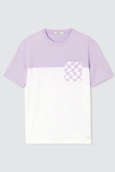 T-shirt poche printé