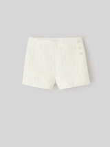 Short en tweed à sequins