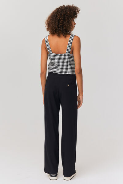 Top bustier en tweed