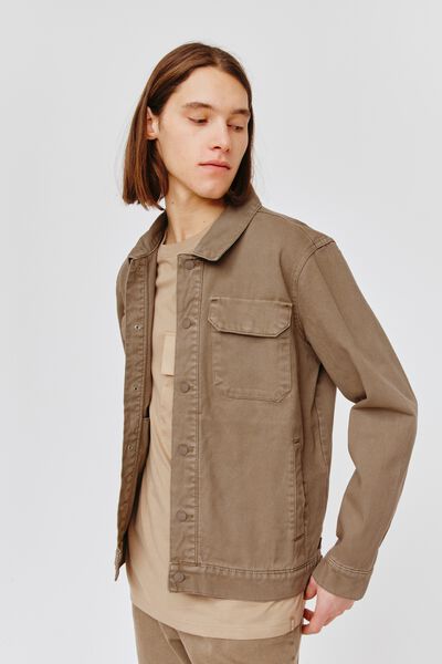 Veste en jean de couleur
