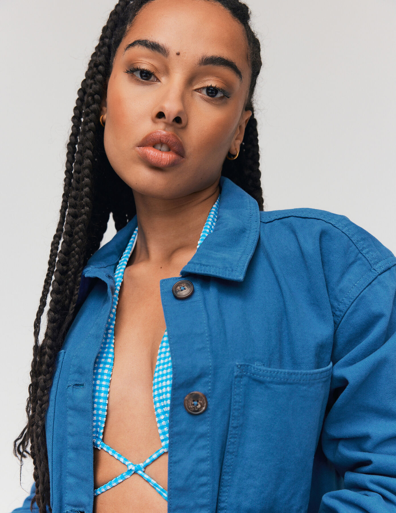 Veste coton boutonnée