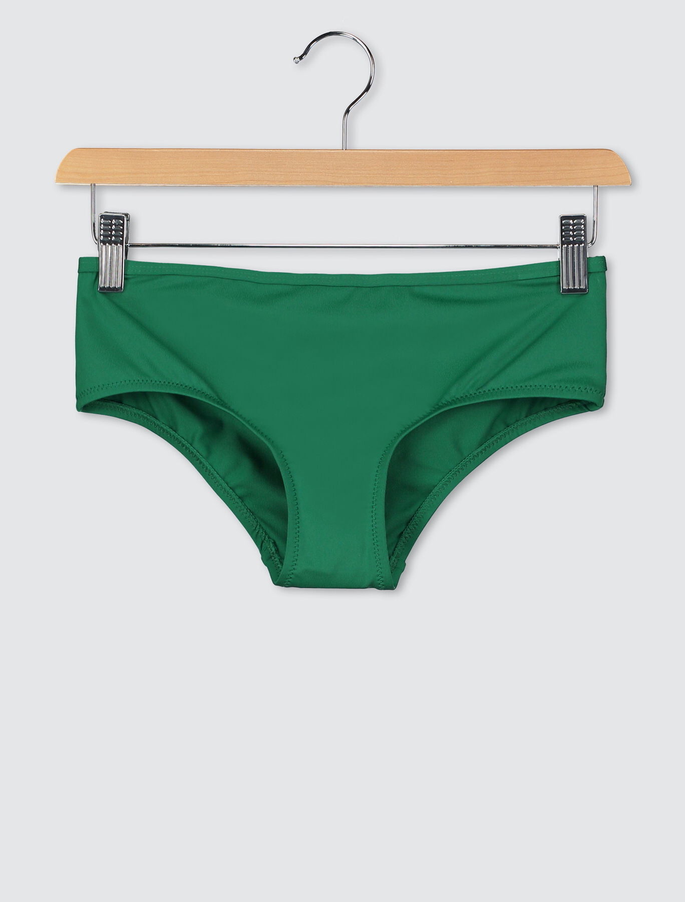 Bas de maillot de bain culotte hipster unie Vert Vif