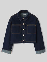 Veste en jean brut
