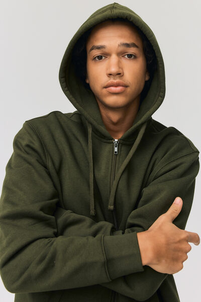 Sweatshirt zippé basique