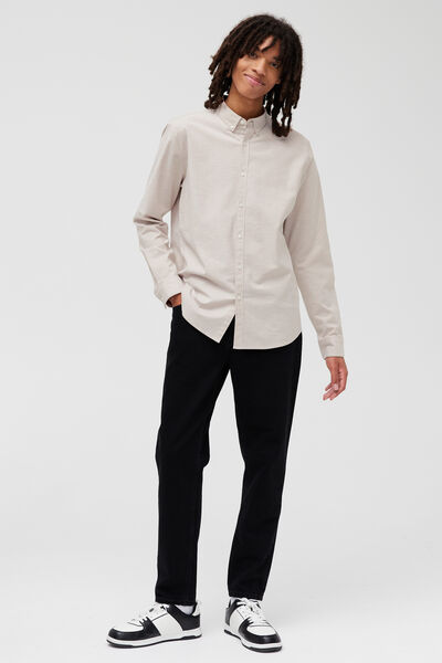 Chemise unie ajustée