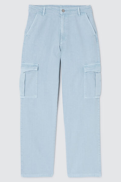 Jean cargo taille élastiquée