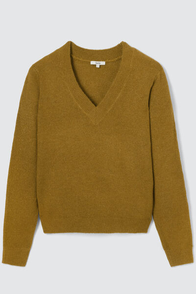 Pull col V pailleté