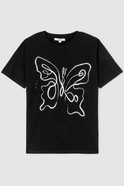 T-shirt imprimé papillon