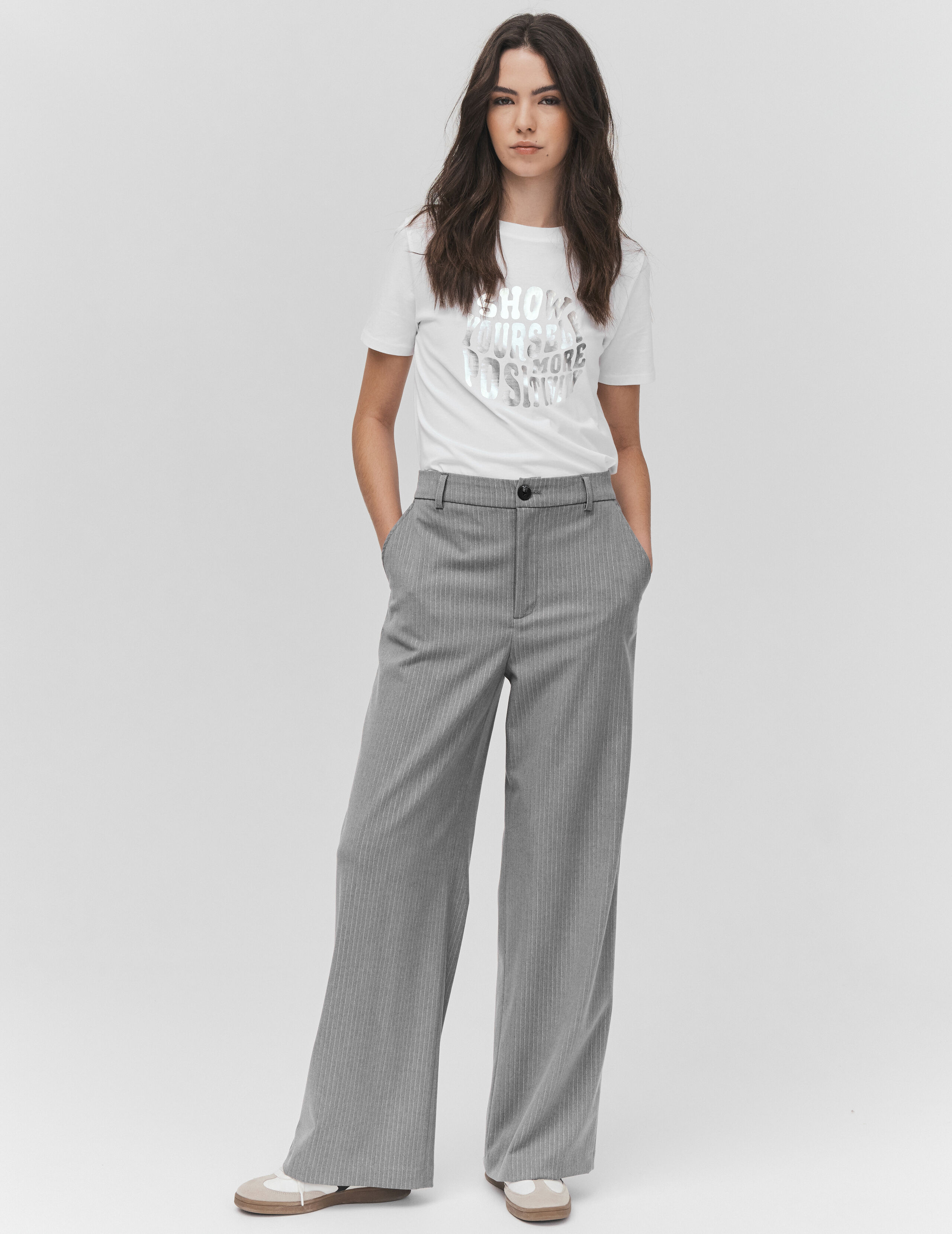 Pantalon Femme Basler - Taille 14 Regular - Couleur Blanc - Neuf Avec étiquettes