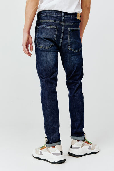 Jean slim basique stone foncé
