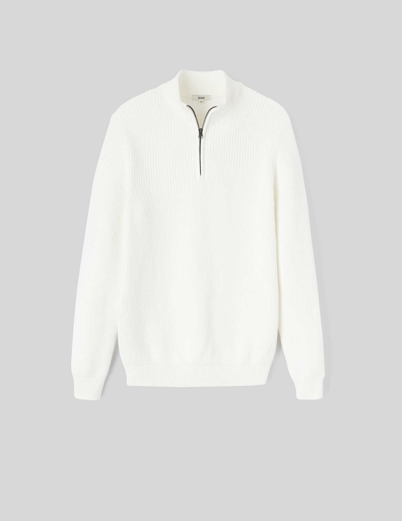 Pull avec col montant zippé
