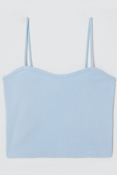 Top bustier en coton