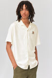 Chemise manches courtes brodée poitrine