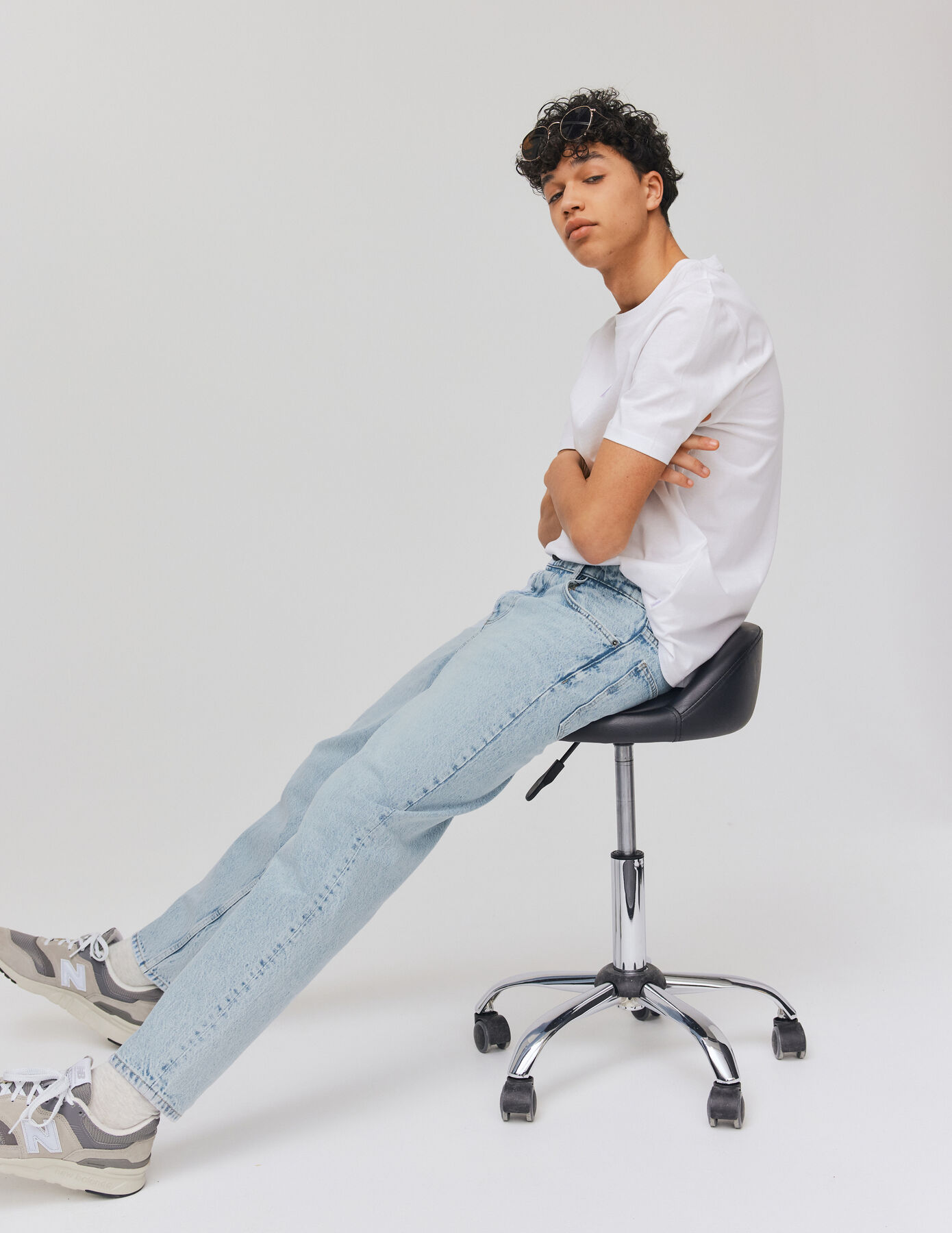 Jean relaxed bleach