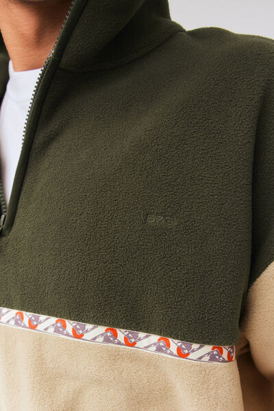 Polaire col montant colorblock