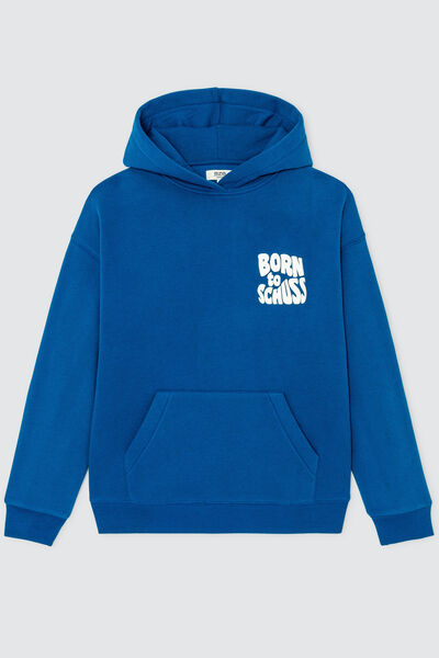 Sweat capuche oversize imprimé