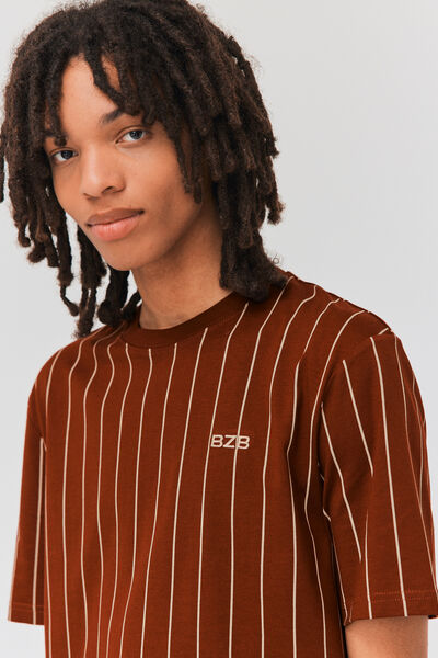 T-shirt rayures baseball