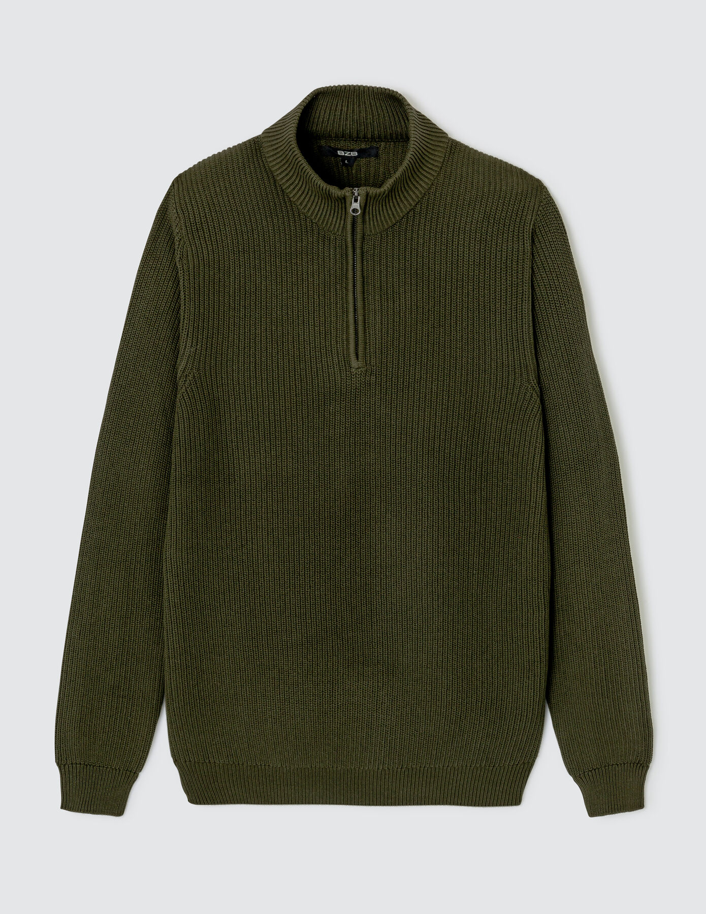 Pull avec col montant zippé