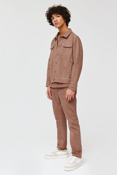 Veste en jean de couleur