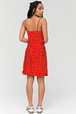 Robe satin imprimée