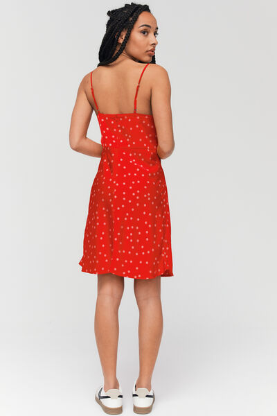 Robe satin imprimée