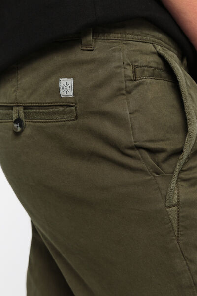 Pantalon chino ajusté en coton Bio