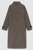 Manteau en laine à carreaux