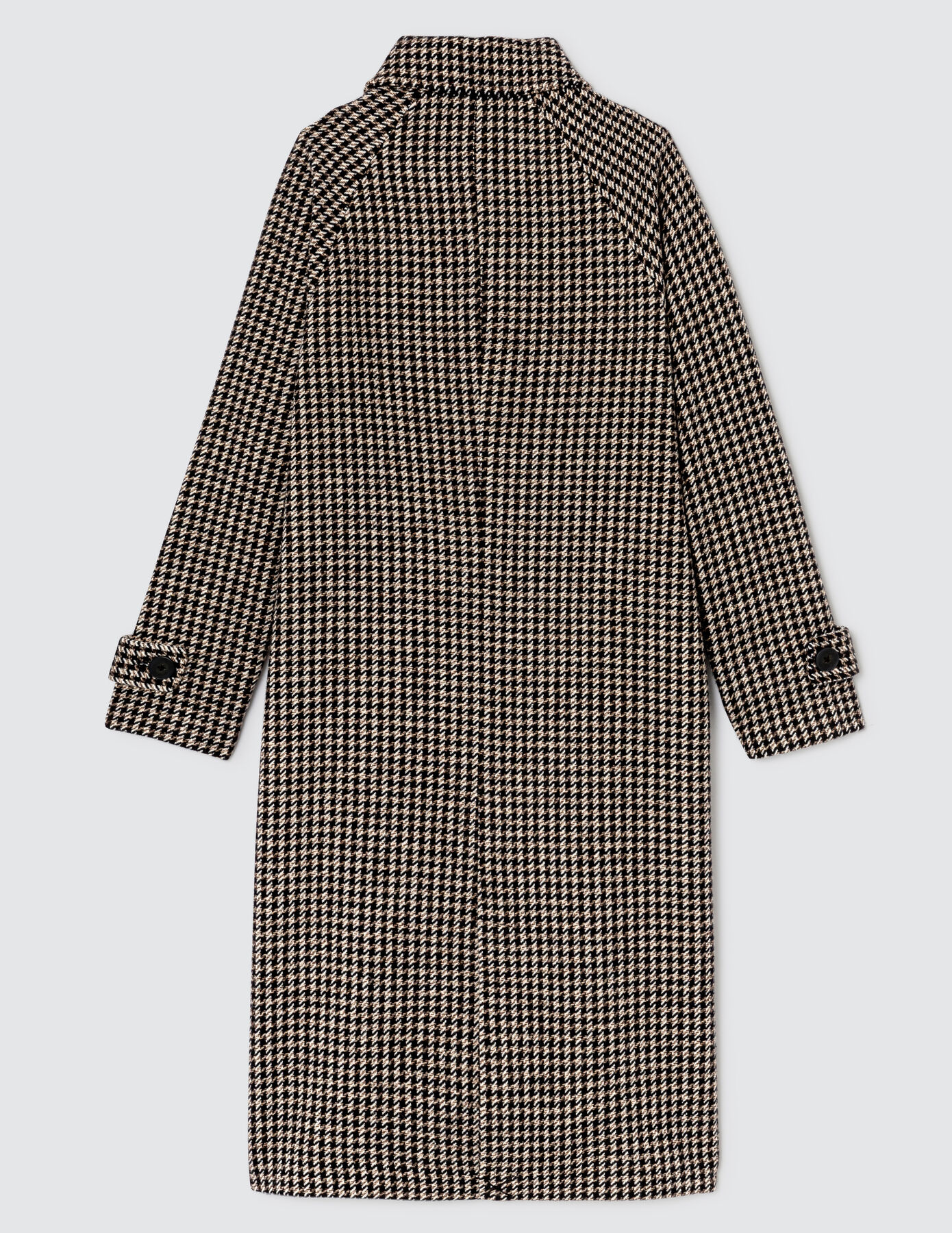Manteau en laine à carreaux