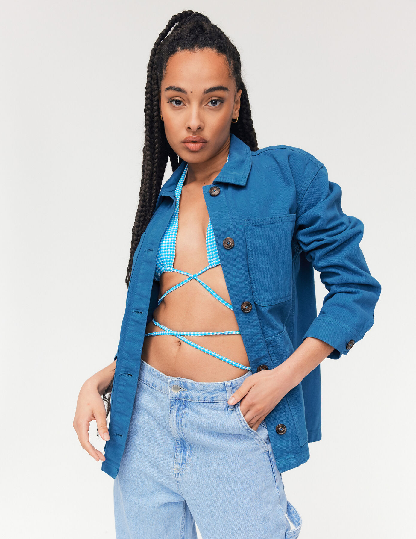 Veste coton boutonnée