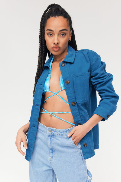 Veste coton boutonnée