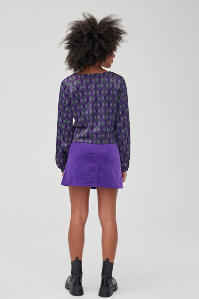 Blouse boutonnée imprimée