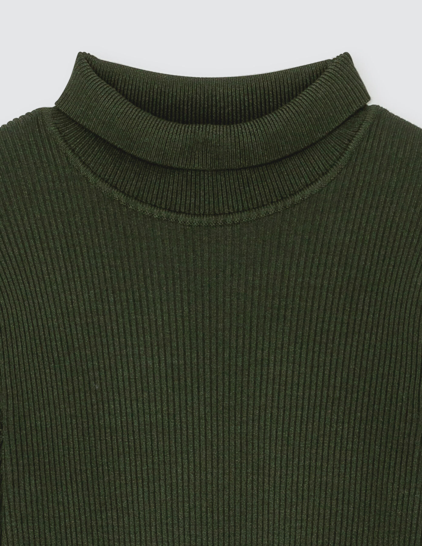 Pull col montant uni