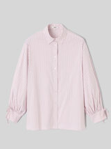 Chemise ray&eacute;e oversize