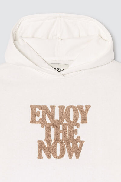 Sweat capuche brod&eacute;