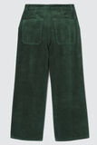 Pantalon wide leg court en velours en coton iab