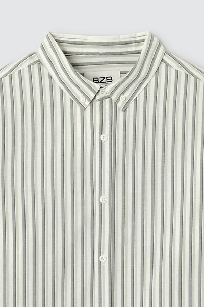 Chemise manches longues rayée