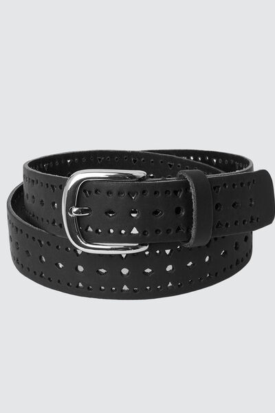 Ceinture Cuir Tannage Végétal Ajourée