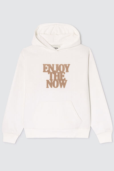 Sweat capuche brod&eacute;