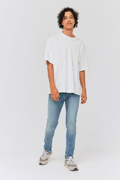 Jean slim basique stone clair