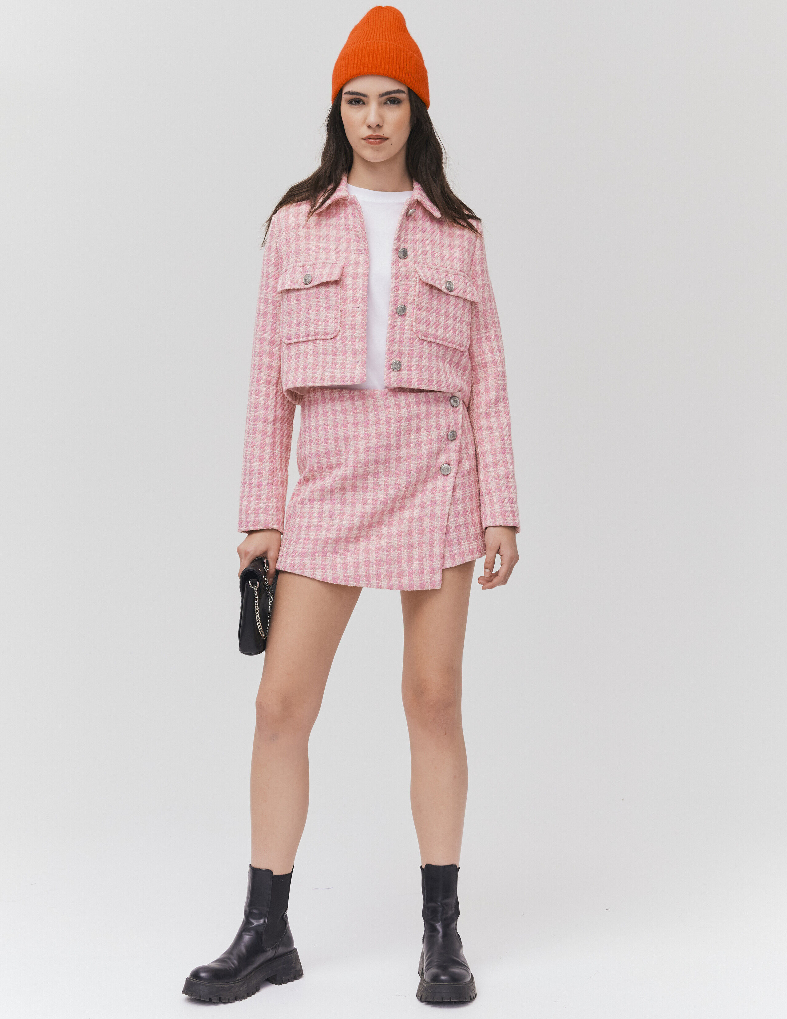 Veste tweed femme pas cher discount