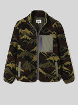 Blouson zippé imprimé sherpa