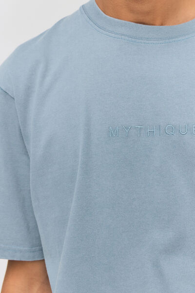 T-shirt message brodé