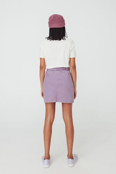 Jupe Velours Ceinturée Coton Recyclé
