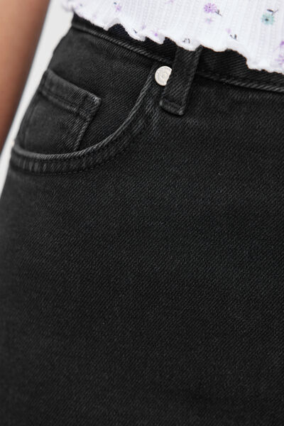 Jean mom taille haute