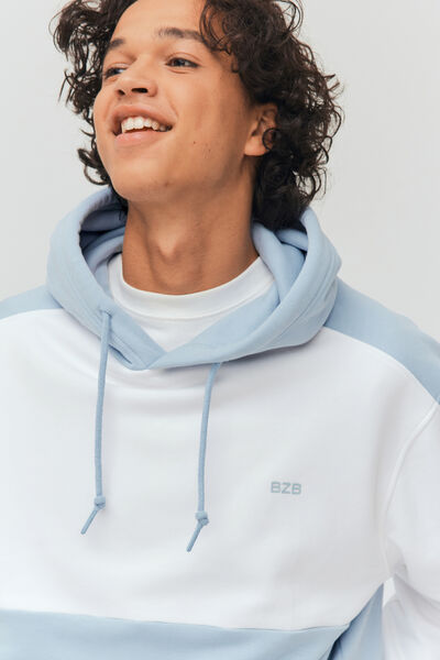 Sweat à capuche colorblock