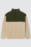 Sweat polaire col montant zippé