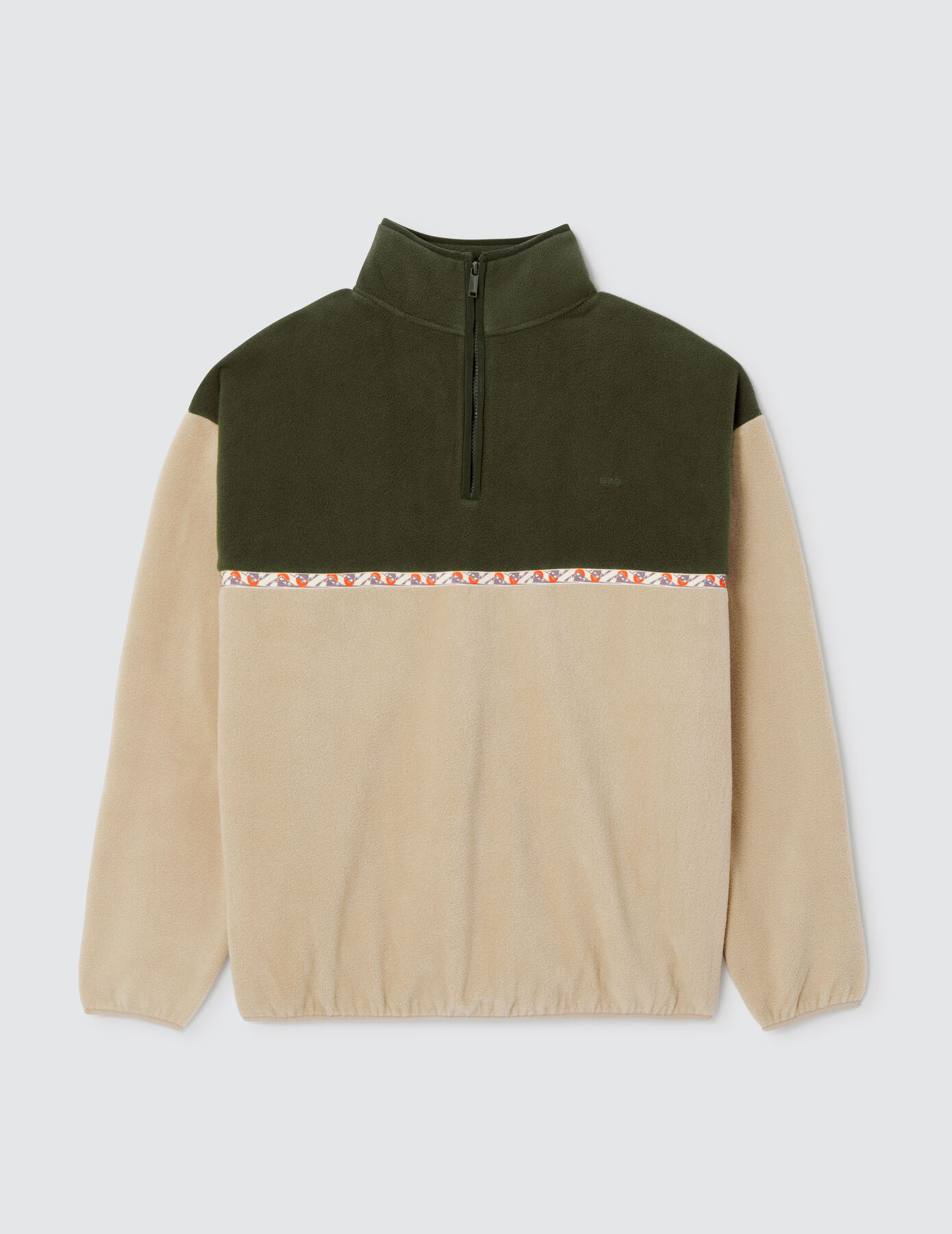 Sweat polaire col montant zippé