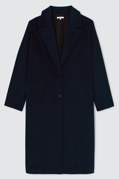 Manteau long en laine