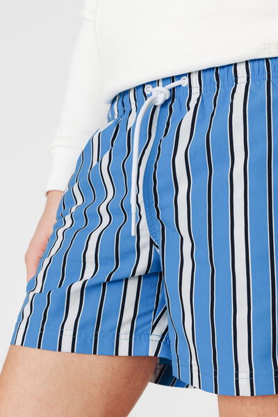 Short de bain mi-long rayures