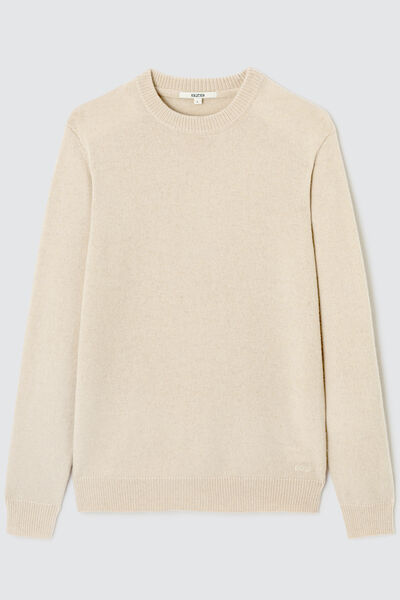 Pull col rond en laine